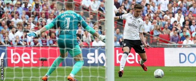 Fulham's Tom Cairney scores the winner against Aston Villa