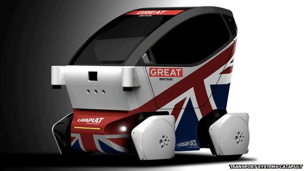 Driverless taxis that will run in Milton Keynes