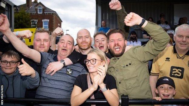 Port Vale fans warmed up for the play-offs by cheering their side to victory at already promoted Exeter on Saturday