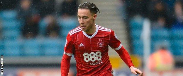 Nottingham Forest winger Barrie McKay