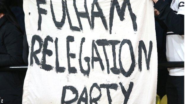 Fulham relegation party