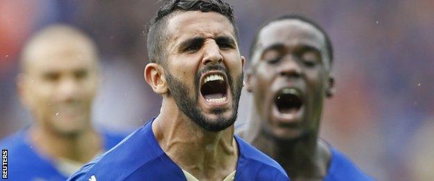 Leicester winger Riyad Mahrez