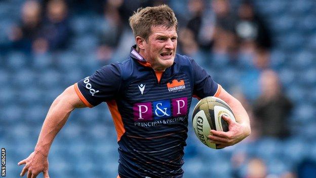 Outside centre James Johnstone joined Edinburgh from Scotland's sevens programme