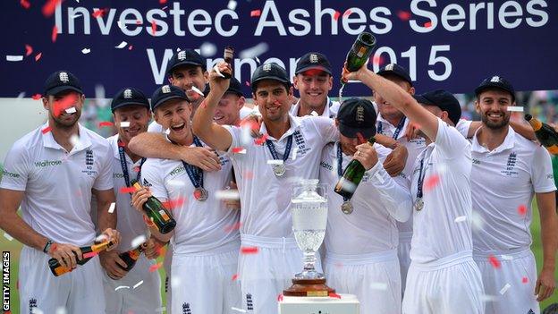 England celebrate