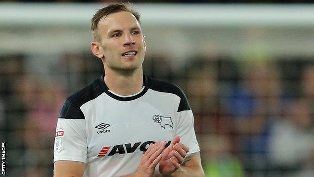 Andreas Weimann playing for Derby County