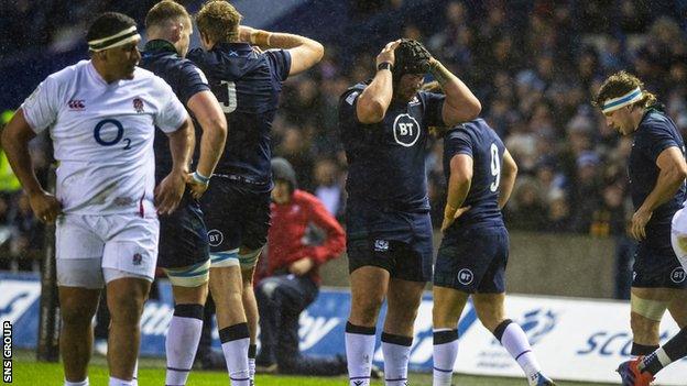 Once again, Scotland had chances but could not convert pressure into tries at a sodden Murrayfield