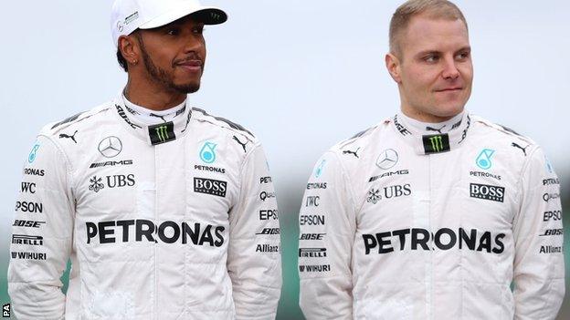 Lewis Hamilton and Valtteri Bottas