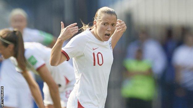 Fran Kirby celebrates scoring against Sweden