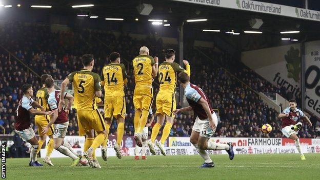 Burnley free-kick