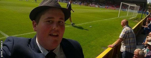 Jack McDermott at Plymouth's opening day clash at AFC Wimbledon