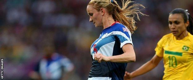 Sophie Bradley playing for Great Britain at London 2012