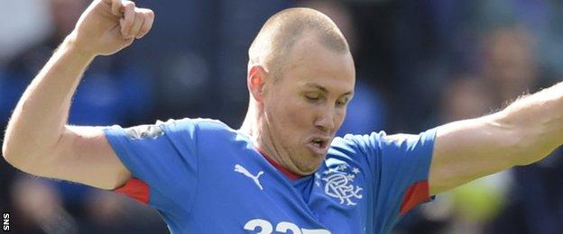 Kenny Miller in action for Rangers against Celtic