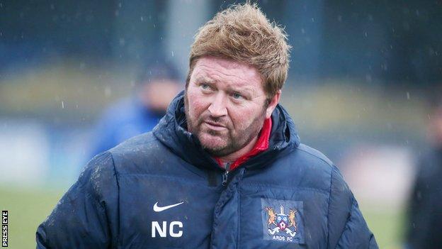 Ards manager Niall Currie