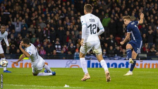 Scotland beat Israel to top their Nations League group last time out and earn a play-off play for Euro 2020