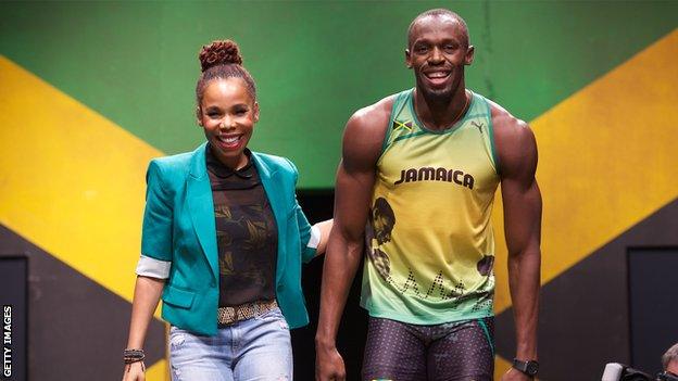 Cedella Marley and Usain Bolt