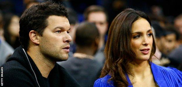 Former Chelsea footballer Michael Ballack and girlfriend Natacha Tannous