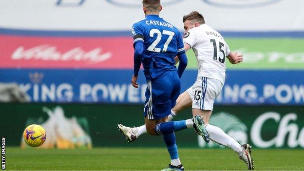 Stuart Dallas scored 127 seconds after Harvey Barnes had given Leicester City the lead.