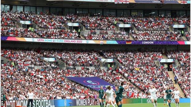 Record crowd at Wembley for the Euro 2022 final