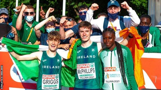 Nick Griggs, Cian McPhillips and Rhasidat Adeleke won gold for Ireland on a memorable July Sunday in Tallinn