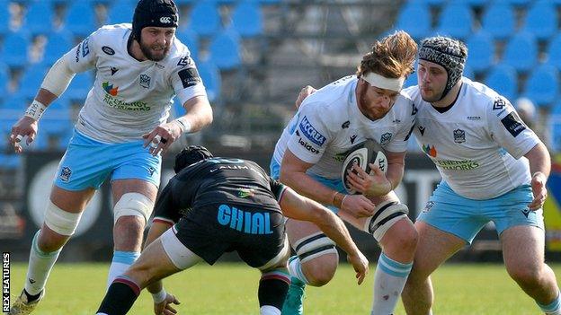 Glasgow Warriors trailed after two Mattia Bellini tries late in the first half