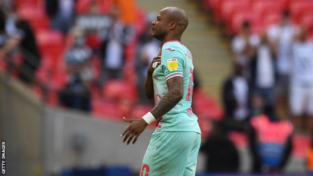 Andre Ayew saluted Swansea City's fans after the club's play-off final defeat by Brentford