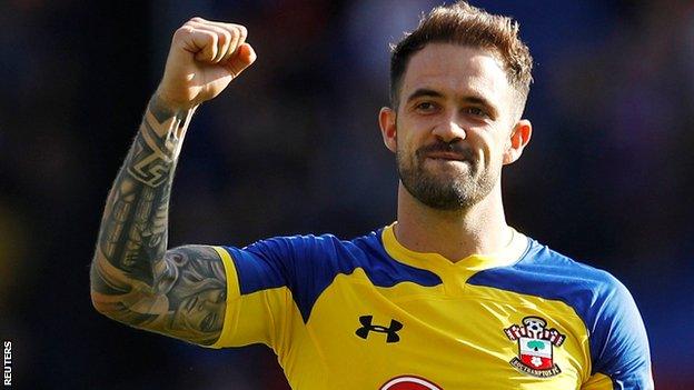 Danny Ings celebrates