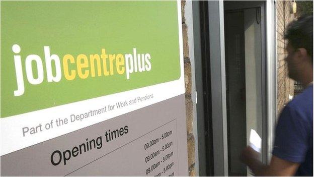 Job centre sign