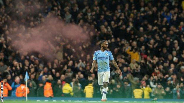 Fans at the Etihad Stadium