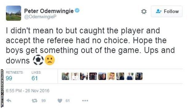 Peter Odemwingie's tweet