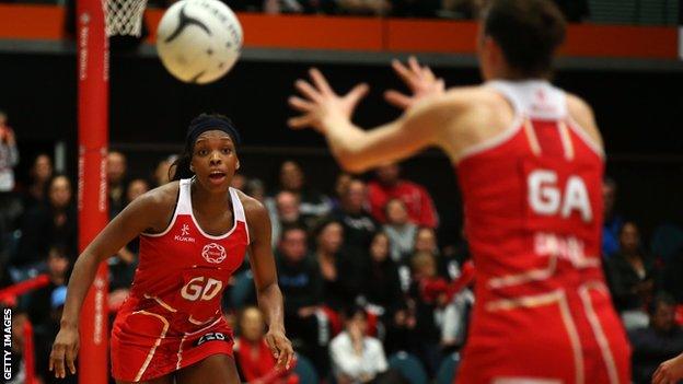 England netball player Eboni Beckford-Chambers