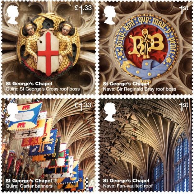 Royal Mail releases new Windsor Castle stamp set - BBC News