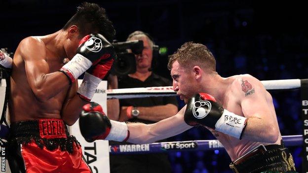 Paddy Barnes beat Eliecer Quezada to win the WBO Intercontinental flyweight title in November