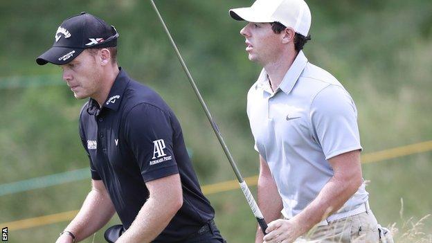 Danny Willett and Rory McIlroy