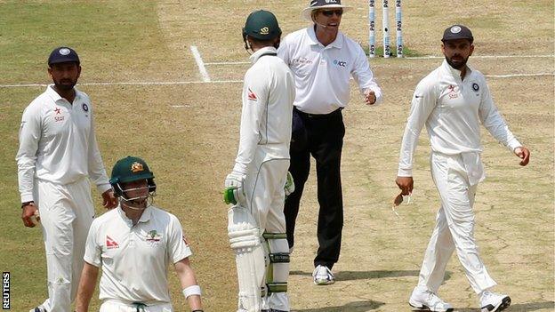 Tension mounts in the India-Australia Test