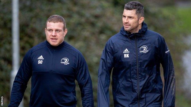Leinster players Sean Cronin and Rob Kearney