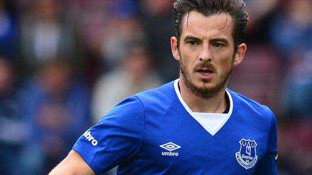 Everton left-back Leighton Baines