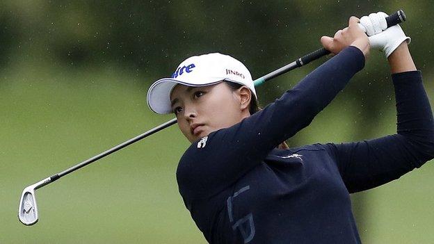 Ko Jin-young started the final round four shots behind overnight leader Kim Hyo-joo