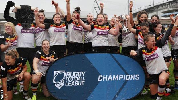 Bradford Bulls celebrate winning the 2017 Grand Final