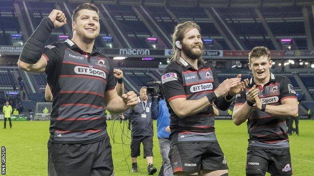 Grant Gilchrist (left) will line up with Edinburgh team-mates Ben Toolis and Magnus Bradbury