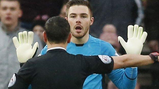 Jack Butland conceded an 11th-minute penalty to help set Everton on their way to Saturday's 3-0 win at the Britannia Stadium