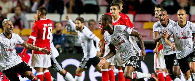 Talisca celebrates