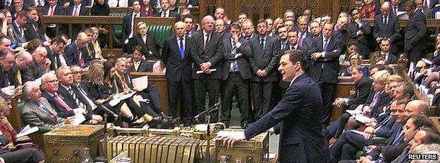 George Osborne speaking to the House of Commons