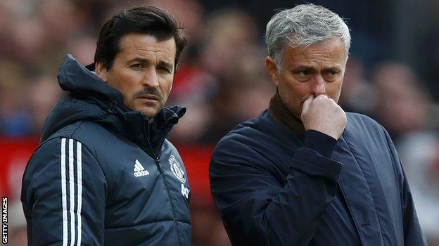 Jose Mourinho and Rui Faria