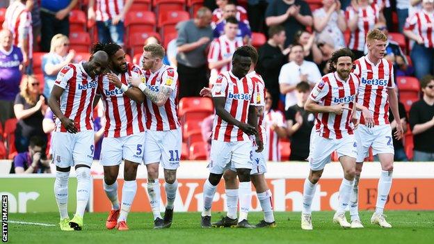 Ashley Williams scored Stoke's first equaliser at the start of the second half.