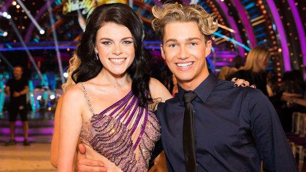 Lauren Steadman with Strictly partner AJ Pritchard