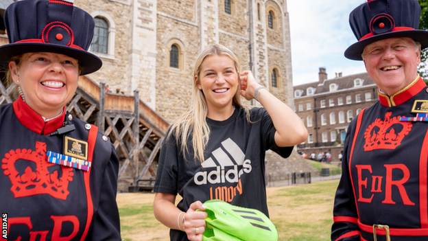 Alessia Russo at the Tower of London