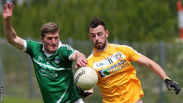 Matthew Fitzpatrick (right) in action against Limerick in last year's All-Ireland qualifiers