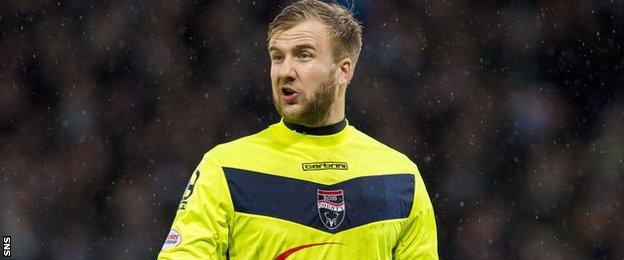 Ross County goalkeeper Scott Fox