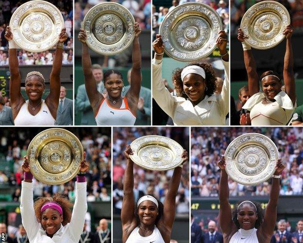 Serena Williams is chasing an eighth Wimbledon title