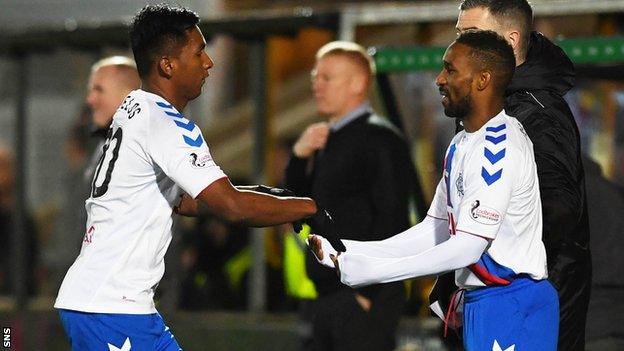 Alfredo Morelos and Jermain Defoe